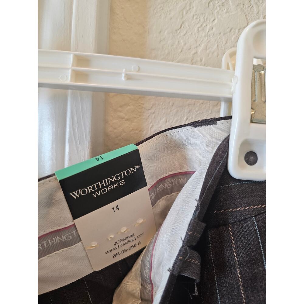 WORTHINGTON Works Stretch Womens Gray Slacks - Picture 4 of 16